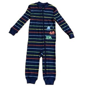 Little Me Baby Boy One Piece Striped Pajamas